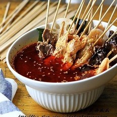 钵钵鸡 ,钵钵鸡 怎么做,四川小吃,小吃教程,家常菜,家常菜做法,小吃培训,钵钵鸡 的做法,
