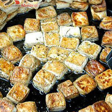 油煎毛豆腐 ,油煎毛豆腐 怎么做,安徽小吃,小吃教程,家常菜,家常菜做法,小吃培训,油煎毛豆腐 的做法,