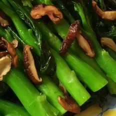 香菇炒芥兰 ,香菇炒芥兰 怎么做,家常菜,小吃教程,家常菜,家常菜做法,小吃培训,香菇炒芥兰 的做法,