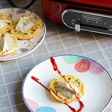 蛋抱煎饺 ,蛋抱煎饺 怎么做,家常菜,小吃教程,家常菜,家常菜做法,小吃培训,蛋抱煎饺 的做法,
