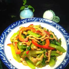 西芹炒肉丝 ,西芹炒肉丝 怎么做,家常菜,小吃教程,家常菜,家常菜做法,小吃培训,西芹炒肉丝 的做法,