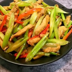 鸡胸肉炒芹菜 ,鸡胸肉炒芹菜 怎么做,家常菜,小吃教程,家常菜,家常菜做法,小吃培训,鸡胸肉炒芹菜 的做法,