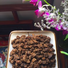 面包机版小零嘴牛肉粒 ,面包机版小零嘴牛肉粒 怎么做,家常菜,小吃教程,家常菜,家常菜做法,小吃培训,面包机版小零嘴牛肉粒 的做法,