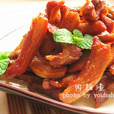 民贺店车提供家常菜肉脂渣 的做法,其包含：主料,辅料,食材,做法等,让您在免费的小吃培训中学习到肉脂渣 的烹饪技巧
