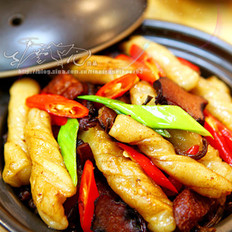 农家腊味焖卷子 ,农家腊味焖卷子 怎么做,家常菜,小吃教程,家常菜,家常菜做法,小吃培训,农家腊味焖卷子 的做法,