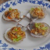 蒜蓉粉丝扇贝 ,蒜蓉粉丝扇贝 怎么做,海鲜,小吃教程,家常菜,家常菜做法,小吃培训,蒜蓉粉丝扇贝 的做法,