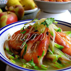 萝卜丝炖虾 ,萝卜丝炖虾 怎么做,海鲜,小吃教程,家常菜,家常菜做法,小吃培训,萝卜丝炖虾 的做法,