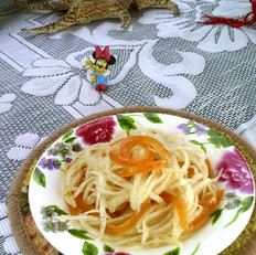 京糕梨丝 ,京糕梨丝 怎么做,凉菜,小吃教程,家常菜,家常菜做法,小吃培训,京糕梨丝 的做法,
