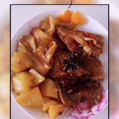红烧排骨炖土豆 ,红烧排骨炖土豆 怎么做,热菜,小吃教程,家常菜,家常菜做法,小吃培训,红烧排骨炖土豆 的做法,