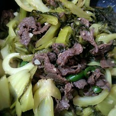 电饭锅版酸菜牛肉 ,电饭锅版酸菜牛肉 怎么做,热菜,小吃教程,家常菜,家常菜做法,小吃培训,电饭锅版酸菜牛肉 的做法,
