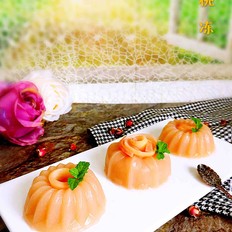 蜜桃冻 ,蜜桃冻 怎么做,甜品点心,小吃教程,家常菜,家常菜做法,小吃培训,蜜桃冻 的做法,