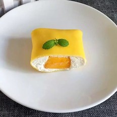 芒果班戟 ,芒果班戟 怎么做,甜品点心,小吃教程,家常菜,家常菜做法,小吃培训,芒果班戟 的做法,