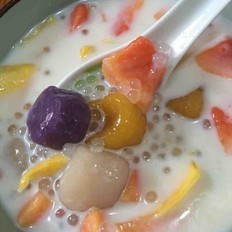 手工芋圆西米露 ,手工芋圆西米露 怎么做,甜品点心,小吃教程,家常菜,家常菜做法,小吃培训,手工芋圆西米露 的做法,
