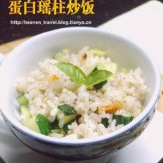 蛋白瑶柱炒饭 ,蛋白瑶柱炒饭 怎么做,川菜,小吃教程,家常菜,家常菜做法,小吃培训,蛋白瑶柱炒饭 的做法,