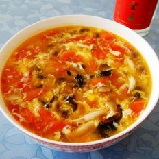 西红柿海米蘑菇汤 ,西红柿海米蘑菇汤 怎么做,鲁菜,小吃教程,家常菜,家常菜做法,小吃培训,西红柿海米蘑菇汤 的做法,