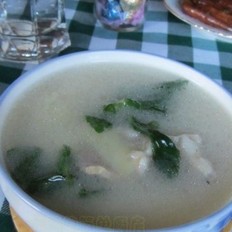 薄荷味土豆咸肉汤 ,薄荷味土豆咸肉汤 怎么做,浙菜,小吃教程,家常菜,家常菜做法,小吃培训,薄荷味土豆咸肉汤 的做法,