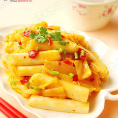 辣白菜炒年糕 ,辣白菜炒年糕 怎么做,韩国料理,小吃教程,家常菜,家常菜做法,小吃培训,辣白菜炒年糕 的做法,