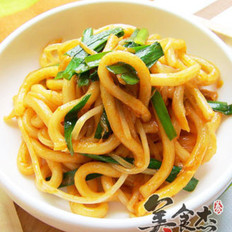 素炒乌冬面 ,素炒乌冬面 怎么做,韩国料理,小吃教程,家常菜,家常菜做法,小吃培训,素炒乌冬面 的做法,