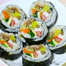 特色紫菜包饭 ,特色紫菜包饭 怎么做,韩国料理,小吃教程,家常菜,家常菜做法,小吃培训,特色紫菜包饭 的做法,