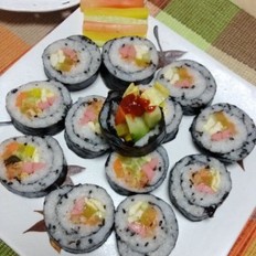 紫菜包饭 ,紫菜包饭 怎么做,韩国料理,小吃教程,家常菜,家常菜做法,小吃培训,紫菜包饭 的做法,