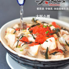 三文鱼茶泡饭 ,三文鱼茶泡饭 怎么做,日本料理,小吃教程,家常菜,家常菜做法,小吃培训,三文鱼茶泡饭 的做法,