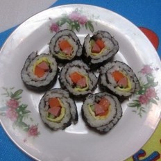 火腿寿司 ,火腿寿司 怎么做,日本料理,小吃教程,家常菜,家常菜做法,小吃培训,火腿寿司 的做法,