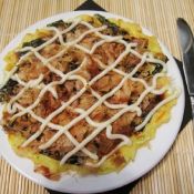 杂菜大阪烧 ,杂菜大阪烧 怎么做,日本料理,小吃教程,家常菜,家常菜做法,小吃培训,杂菜大阪烧 的做法,