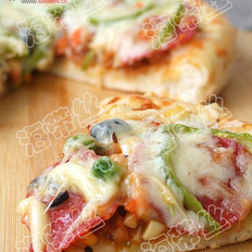 意大利肠PIZZA ,意大利肠PIZZA 怎么做,意大利菜,小吃教程,家常菜,家常菜做法,小吃培训,意大利肠PIZZA 的做法,