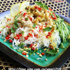 越南猪肉拌米线 ,越南猪肉拌米线 怎么做,东南亚菜,小吃教程,家常菜,家常菜做法,小吃培训,越南猪肉拌米线 的做法,