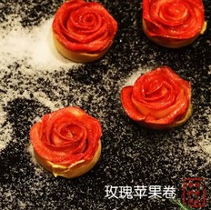 玫瑰苹果卷 ,玫瑰苹果卷 怎么做,甜品点心,小吃教程,家常菜,家常菜做法,小吃培训,玫瑰苹果卷 的做法,